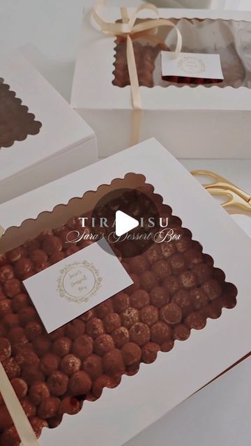 Sara's Dessert Box | Rahima on Instagram: "My favourite weekend treat 🥰😋 #tiramisu  Do you like Tiramisu?" Tiramisu Box Packaging, Tiramisu Packaging Ideas, Tiramisu Packaging, Tiramisu Box, Dessert Boxes Packaging, Cake Boxes Packaging, Dessert Box, Tiramisu Cake, Dessert Boxes