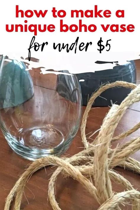 Budget friendly boho vase centerpiece for living room coffee table or dining table centerpiece. Boho Dining Table, Boho Centerpiece, Cheap Boho, Boho Store, Vase Diy, Refinish Furniture, Vase Centerpiece, Boho Vase, Room Coffee Table