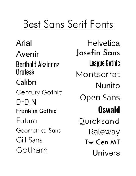 Open Sans Font, Century Gothic Font, Josefin Sans, Google Font Pairings, Font Psychology, Calibri Font, Best Sans Serif Fonts, Edgy Fonts, Font Love