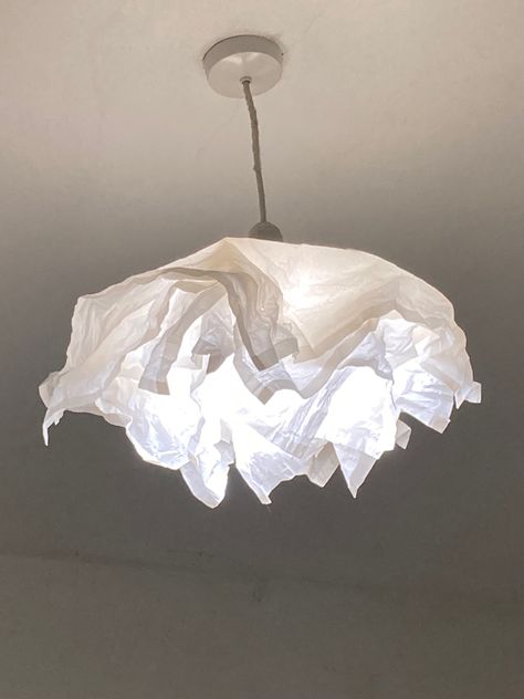 Paper Pendant, Diy Lamp Shade, Diy Lamp, Crepe Paper, Lamp Shades, Shades, Pendant