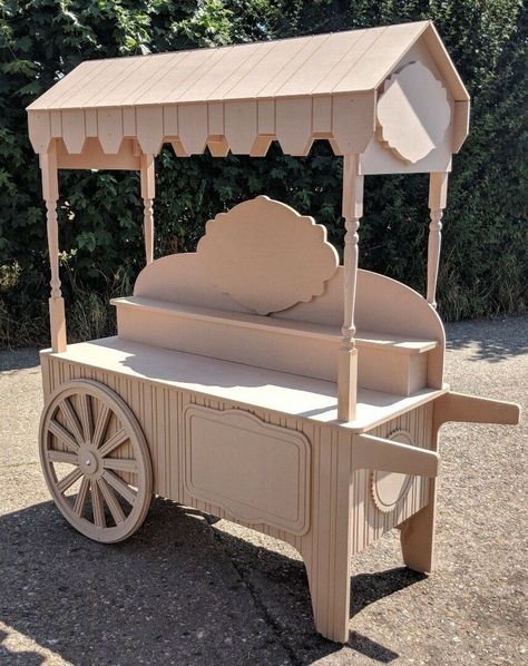 Candy Cart Wedding, Wedding Candy Cart, Vendor Cart, Sweet Cart, Candy Car, Wooden Cart, Sweet Carts, Diy Pinata, Candy Cart