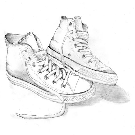 drawing of converse.. Converse Drawing, Character Design Challenge, Shoe Sketches, Shoe Design Sketches, Shoes Drawing, Small Drawings, Walker Shoes, Book Drawing, Shoe Art