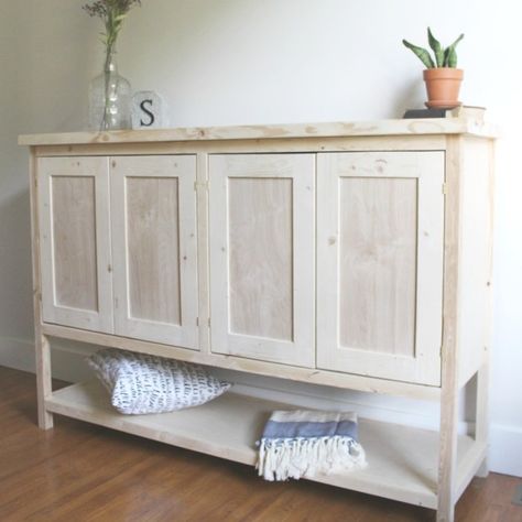 Diy Console Cabinet, Diy Sideboard, Diy Console, Diy Console Table, Console Cabinet, Diy Holz, Diy Cabinets, Farmhouse Furniture, Diy Furniture Table