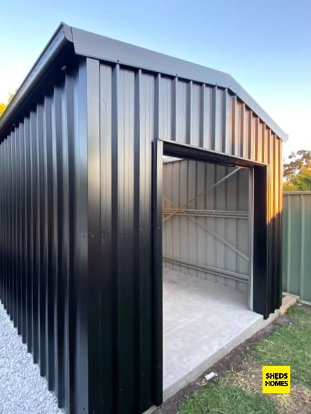 It is said that beauty is in the eye of the beholder. And every beholder says this shed is a beauty 🕺

Colleen was keen to clean up the backyard and couldn’t wait to fill the shed once it was built with all her gardening tools and pool equipment 💦 Tool Shed Ideas, Contemporary Sheds, Sheds Ideas Backyard, Sheds Ideas, Backyard Garage, Shed Construction, Boat Shed, Simple Shed, Steel Sheds