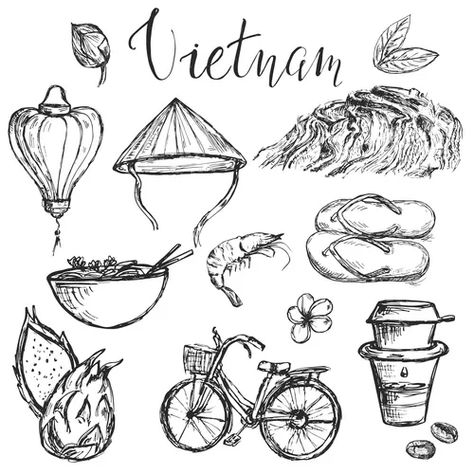 Vietnamese Temple Tattoo, Vietnam Lantern Tattoo, Vietnam Stamp Tattoo, Small Vietnamese Tattoo, Vietnamese Lantern Tattoo, Vietnam Aesthetic Art, Vietnam Inspired Tattoos, Vietnamese Symbols, Vietnamese Inspired Tattoo