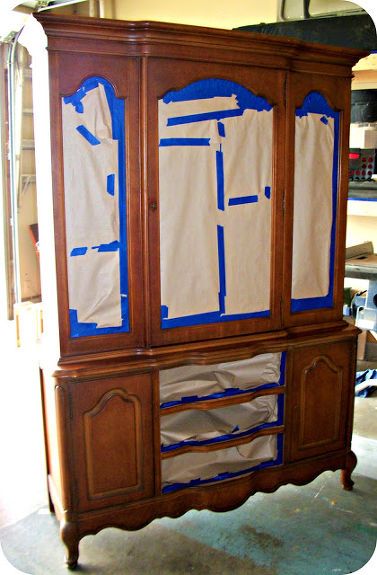 Paint China Cabinet Ideas, Cherry China Cabinet Makeover, China Cabinet Makeover Before After, Painting Hutch Ideas, China Cabinet Redo Before And After, Refurbished China Hutch, Small Hutch Makeover, Repurposed Hutch Ideas, Update China Cabinet Without Painting