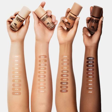 Makeup Forever Hd Foundation, Best Foundation For Oily Skin, Nars Foundation, Foundation Swatches, Foundation For Oily Skin, Hd Makeup, Combination Skin Type, About Makeup, Sephora Beauty