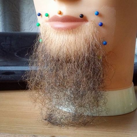 Pennywise Wig, Beard Wig, Wig Design, Beard And Mustache Styles, Grow A Beard, Diy Beard, Doll Face Paint, Mustache Styles, Corset Sewing Pattern