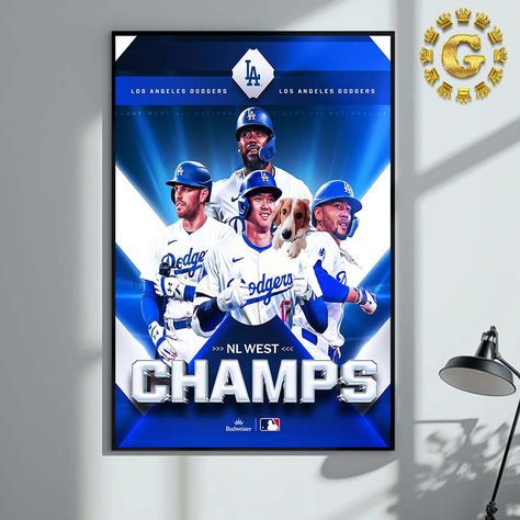 Congrats Los Angeles Dodgers Winner NL West Division Champions 2024 MLB Home Decor Poster Canvas (Copy) Check more at https://goldteelic.com/product/los-angeles-dodgers-city-of-stars-nl-west-champions-2024-mlb-home-decor-poster-canvas/ Mlb Postseason, Mlb World Series, League Champions, National League, Los Angeles Dodgers, World Series, Mlb, Angeles, Baseball