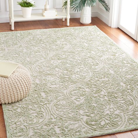 Green Orange Rug, Sage Green Rug, Elegant Styling, Rug Room, Spindle Dining Chair, Modern Wool Rugs, Green Bedroom, Baby Rooms, Living Room Green