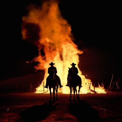 #cowboy #wildwest #fire Cowboy Beer Aesthetic, Spooky Cowboy Aesthetic, Trans Cowboy Aesthetic, Western Dark Aesthetic, Wild West Outlaw Aesthetic, Black Cowboy Aesthetic, Outlaw Country Aesthetic, 40's Aesthetic, Dark Cowboy Aesthetic