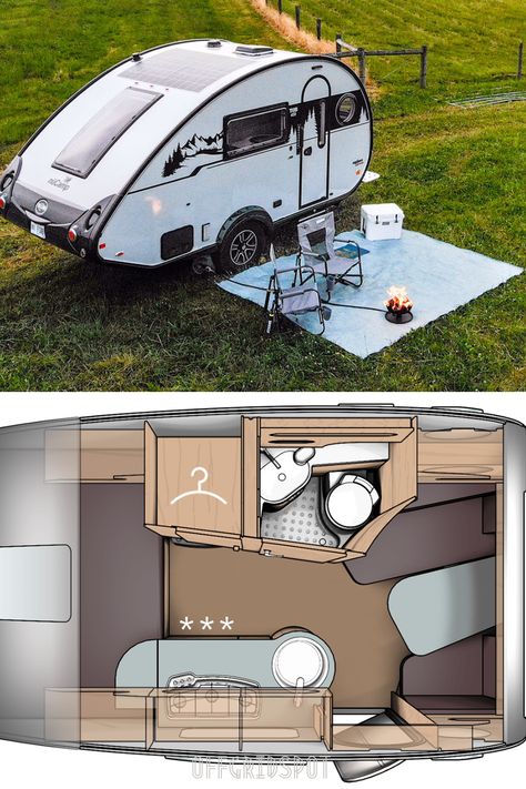 Tab 400 - Teardrop Camper with Bathroom Teardrop Interior, Bicycle House, Diy Teardrop Camper, Small Travel Trailer Remodel, Teardrop Camper Interior, Layer Rugs, Small Travel Trailer, Teardrop Trailer Plans, Toy Hauler Camper