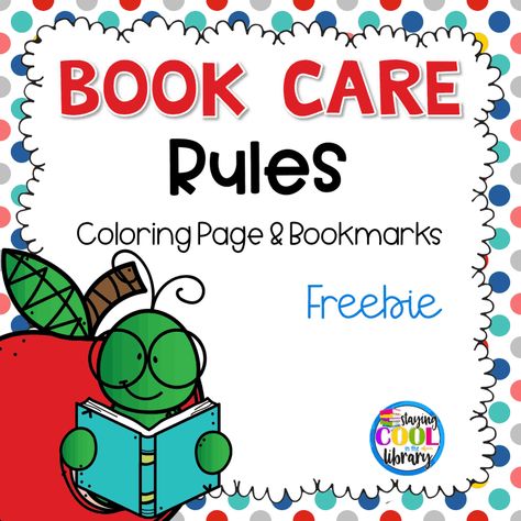 Book care rules and activities - Teach kindergarten and first grade students how to take care of classroom and library books. Includes lessons, activity ideas and suggestions, printables, free activities and book lists. Great for back to school, library orientation or any time students need a review. #stayingcoolinthelibrary Back To School Library Crafts, Book Care Activities, Book Care Rules, Book Care Lessons, Library Worksheets, School Library Activities, Book Hospital, Library Lessons Elementary, School Library Lessons