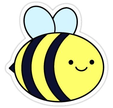 Preppy Stickers, Homemade Stickers, Images Kawaii, Bee Sticker, Tumblr Stickers, Cute Animal Drawings Kawaii, Pola Sulam, Cute Kawaii Drawings, Arte Inspo