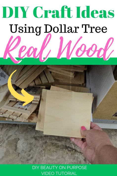 Crafts On Wooden Boards, Unfinished Wood Square Craft Ideas, Wood Squares Crafts, Small Wood Plank Crafts, Dt Craft Ideas, Dollar Tree Wood Square Crafts, Dollar Tree Wooden Crafts Diy, Small Wood Square Crafts, Wooden Painting Ideas Diy Crafts