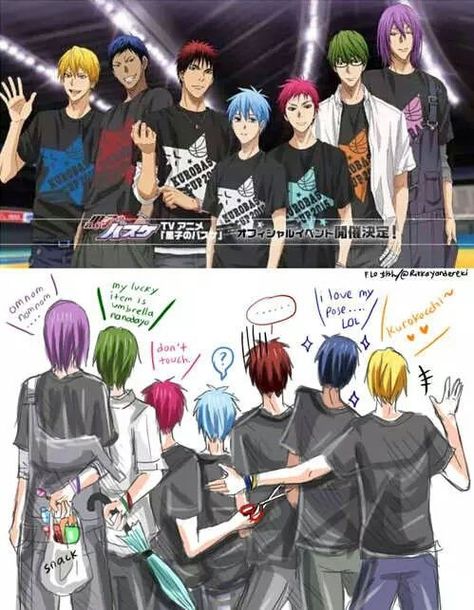 Kuroko No Basket Miracles Generation, Funny Anime Scenes, Noragami Bishamon, Kagami Kuroko, Aomine Kuroko, Kurokos Basketball, Doflamingo Wallpaper, Kuroko No Basket Characters, Hiro Big Hero 6