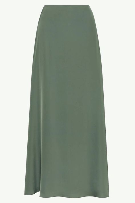 Skirt degsining ideas Chic Satin A-line Skirt, Chic A-line Satin Skirt, Silk A-line Flowy Skirt, Classic A-line Maxi Skirt For Formal Occasions, Formal A-line Maxi Skirt With Lining, Elegant A-line Pleated Skirt, Elegant A-line Gathered Skirt, Elegant Spring Flared Maxi Skirt, Elegant Satin Maxi Skirt For Work