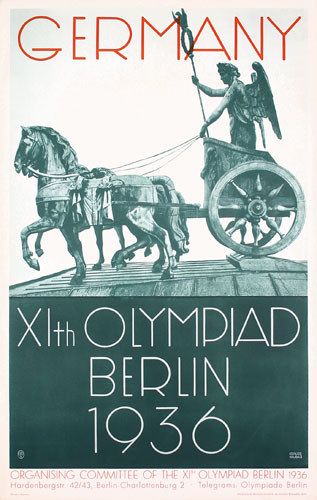 Germany - XIth Olympiad - Berlin - 1936 - 1936 Olympics, Berlin Olympics, Ww2 Propaganda Posters, Multi-sport Event, Jesse Owens, Classic Films Posters, American Athletes, The Olympic Games, Summer Games