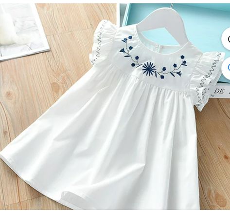 Girls Dresses Summer Children, Baby Dress Embroidery, Smocked Dresses, Girls Stuff, Kids Frocks Design, Kids Dress Wear