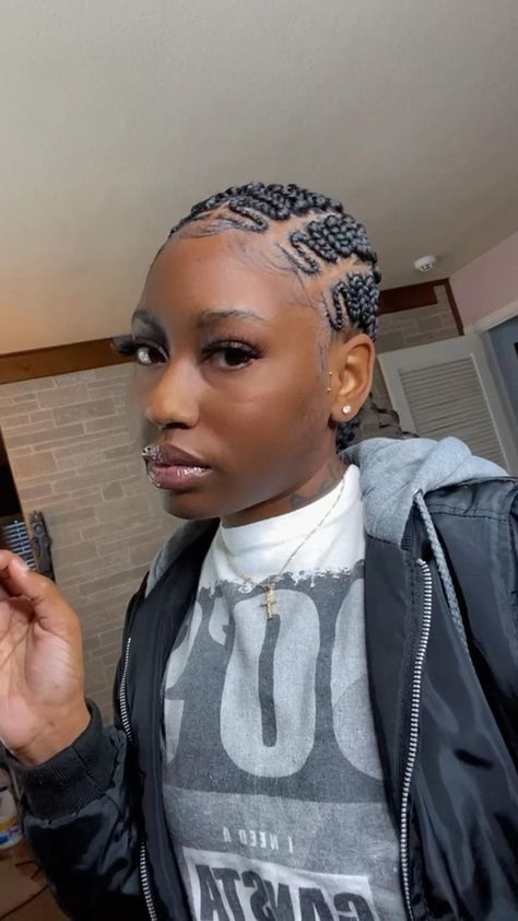 Zigzag braids in 2022 | African braids hairstyles, Braided cornrow hairstyles, Braids for black hair Straight Back Feed In Braids Ponytail, Swoop Cornrows Braids, Feed In Braids For Round Faces, Snake Feed In Braids, Stitch Braids Hairstyles Bun, Corn Row Designs Hairstyles, Medusa Stitch Braids, Big Ghana Weaving All Back, Zigzag Feed In Braids