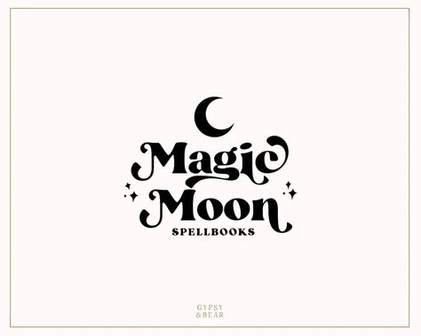 Find your perfect moon, star, witch or gypsy logo for your Etsy shop or online business. 100% unique hand drawn Magic Logo Design Ideas, Witch Logos, Fairytale Logo, Magic Logo Design, Astronomy Logo, Magical Logo, Logo Lune, Magical Branding, Moon Logo Design