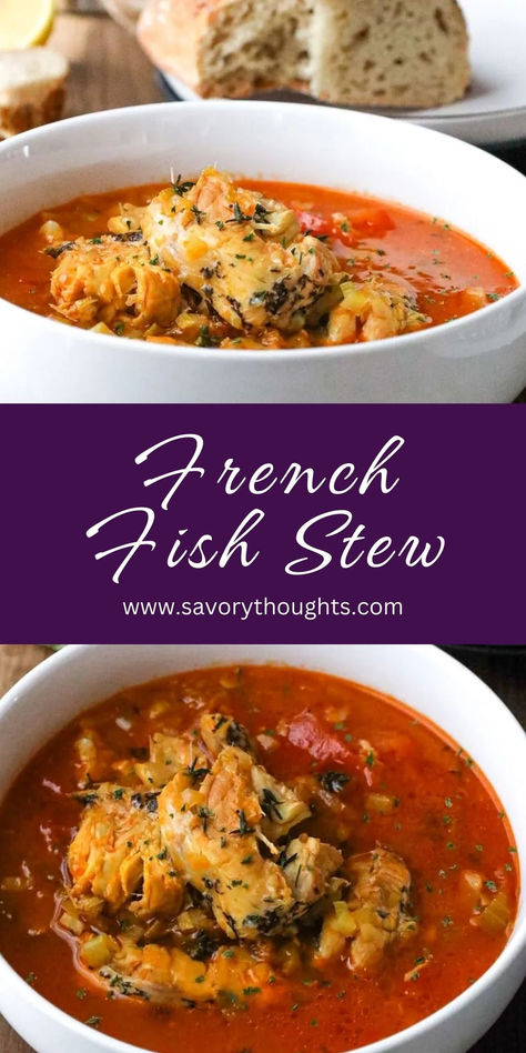 Bouillabaisse (French Fish Stew) Spanish Fish Soup, Tomato Fish Soup, Fish Soups And Stews, Fish Stew Recipes Seafood, Seafood Soups And Stews, Fish Stock Recipe, Mediterranean Fish Stew, Fish Soup Recipe, Soup Joumou