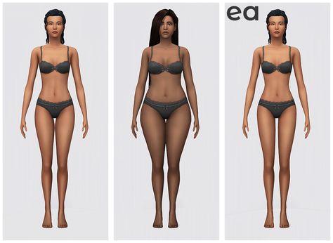 image Nesurii Sims 4, Maxis Match Body Preset, Sims 4 Body Presets Maxis Match, Ts4 Body Presets, Sims Body Presets, The Sims 4 Body Presets, Body Presets Sims 4 Cc, Sims 4 Body Preset, Body Presets Sims 4