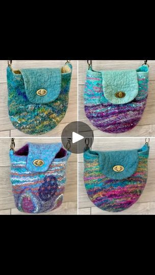 After all the bowls and baskets lately let’s get back to the bags! Here’s a flavour of a Felt Bag on a Ball workshop from April. There’s a very blue theme to this collection of wet felted bags, but all equally beautiful!💙  #natashasmarttextiles #handmadefeltbag #feltingball #feltingonaball #woolfeltbag #3dwetfelting #feltbagonaball #wetfeltmaking #wetfeltedbag #feltpurse #feltedbag #feltteacher #feltartist #feltmaking #feltmakingworkshop #feltingworkshop #feltbagworkshop #bagmakingworkshop #handmadefelt #feltbag #feltbags #bagmaking #wetfelting #textileart #fiberart #handmadebags #handmadepurse  #felting #handbags #purses | Natasha Smart Textiles | Louise · Let's Go Round Again Felted Bags, Smart Textiles, Felted Bowls, Felted Handbags, Craft Stalls, Blue Theme, Wet Felt, Handmade Purses, Felt Bag