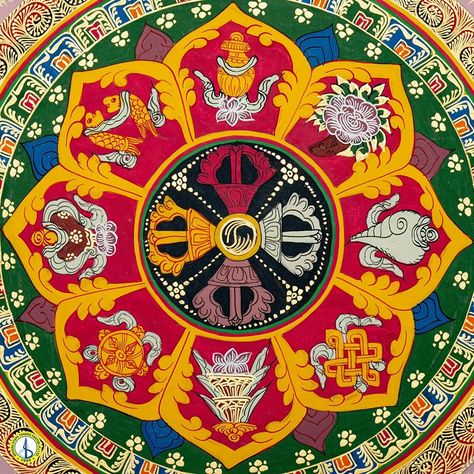 Mantra Mandalas combine sacred words and images, with mantras enhancing the mandala’s significance and the mandala helping focus meditation. Together, they create a powerful meditative experience. Follow us for more insights into Buddhist Thangka art! DM us for inquiries! #mantramandala #thangkapainting #boudhastupathangkacenter #tibetanart #art #thanka #thangkacollections #thangkaartist #tibetanthangka #tibetanbuddhist#peace #mantra #dharma#painting #healing #buddha #handmade Buddhist Mandala Art, Aum Art, Thanka Paintings, Peace Mantra, Mandala Buddhist, Focus Meditation, Buddhist Thangka, Thangka Art, Buddhist Meditations