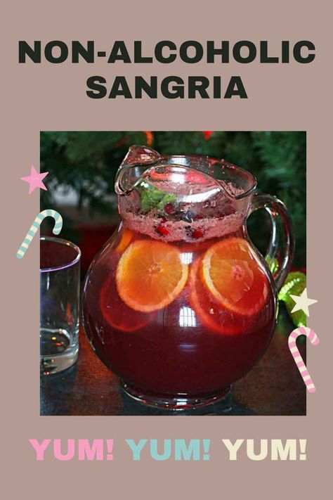 Christmas Sangria Non Alcoholic, Virgin Mexican Drinks, Non Alcoholic Sangria Punch, Italian Beverages Non Alcoholic, Virgin Sangria Recipes Non Alcoholic, Non Alcoholic Thanksgiving Sangria, Non Alcoholic Christmas Sangria, Virgin Punch Recipes, Virgin Christmas Drinks