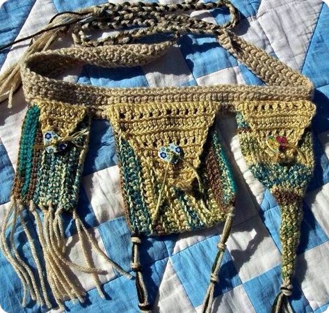 Fairy Belt, Crochet Belt, Crochet Festival, Hippie Crochet, Sac Diy, Crochet Fairy, Diy Vetement, Crochet Handbags Patterns, Crochet Fashion Patterns