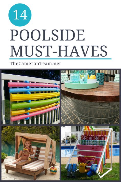 Pool Organization, Pool Toy Storage, Pool Deck Decorations, Pool Patio Furniture, Piscina Intex, Moderne Pools, Pool Diy, Poolside Decor, Pool Storage