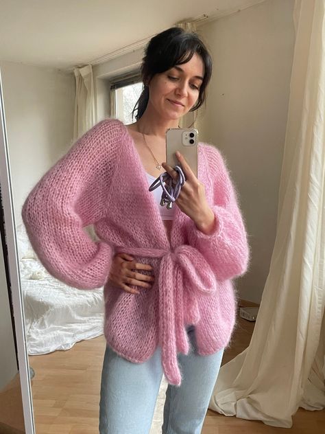 Excited to share this item from my #etsy shop: Knitted mohair cardigan | warm cozy oversized cardigan #mohaircardigan #knittedcardigan #warmcardigan #mohair #springoutfit Crochet Mohair Cardigan, Crochet Mohair, Mohair Sweaters, Warm Cardigan, Cardigan Crochet, Mohair Cardigan, Women's Sweaters, Oversized Cardigan, Her Brother