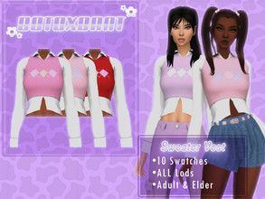 B0T0XBRAT's Sims 4 Downloads Sims 4 Stories, Sporty Crop Top, Plaid Set, Soft Girl Clothes, Sims 4 Downloads, Sims4 Clothes, Heart Hoodie, Sims 4 Cas, Sims Community