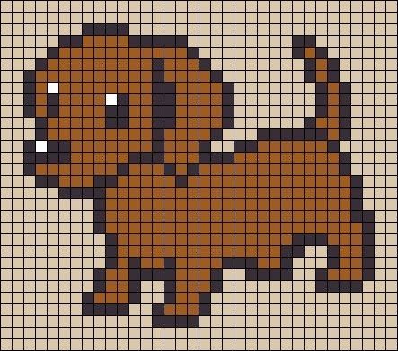 Grille Pixel Art, Pixel Kawaii, Pixel Art Minecraft, Modele Pixel Art, Graph Crochet, Easy Pixel Art, Pixel Drawing, Pixel Crochet, 강아지 그림