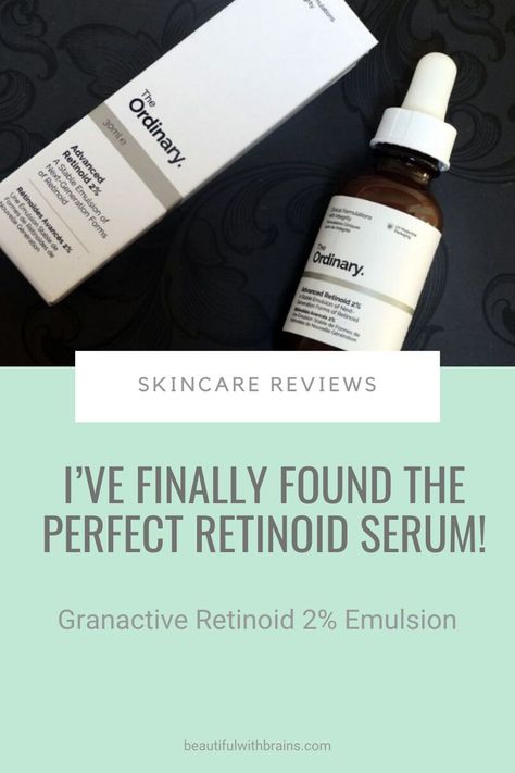 The Ordinary, a skincare brand that “brings to market effective, more familiar technologies at honourable prices.” My first (of many) forays into the brand is the Granactive Retinoid 2% Emulsion (previously called Advanced Retinoid 2%), a serum made with the next generations of retinoids. And it’s only £8.00! #skincareproductreview #theordinary The Ordinary Granactive Retinoid 2%, The Ordinary Granactive Retinoid 2% Emulsion, Granactive Retinoid 2% Emulsion, The Ordinary Retinoid, Ordinary Granactive Retinoid, Granactive Retinoid, Skincare Habits, Reduce Hyperpigmentation, The Best Skincare