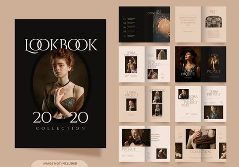 Look Book Fashion Layout, Film Lookbook, Fashion Lookbook Layout, Fashion Lookbook Design, Books Template, Catalog Cover Design, Catalog Fashion, Booklet Layout, Lookbook Template