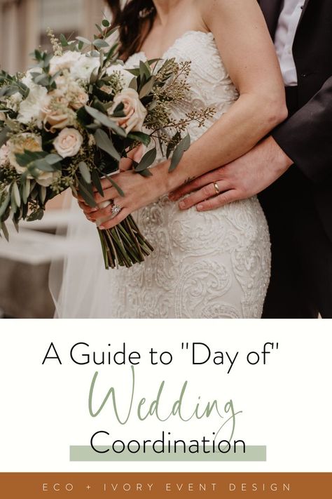 A Guide to Day of Wedding Coordination with image of bride and wedding bouquet Wedding Coordinator Duties, Wedding Coordinator Checklist, Vendor Tips, Day Of Wedding Coordinator, Wedding Management, Vintage Glam Wedding, Wedding Fotos, Hollywood Wedding, Planner Business