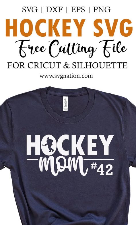 Hockey Vinyl Projects, Cricket Hockey Ideas, Hockey Mom Shirts Cricut, Hockey Sweater Cricut, Cricut Hockey Shirts, Hockey Mom Cricut Ideas, Hockey Tournament Gifts, Hockey Mom Svg Free, Hockey Tshirt Ideas