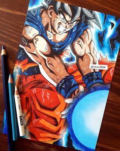 Goku Drawing, Ball Drawing, Dragon Ball Painting, Best Anime Drawings, Dragon Ball Art Goku, Dragon Ball Super Artwork, Anime Drawing Books, Naruto Drawings, Dragon Ball Super Art