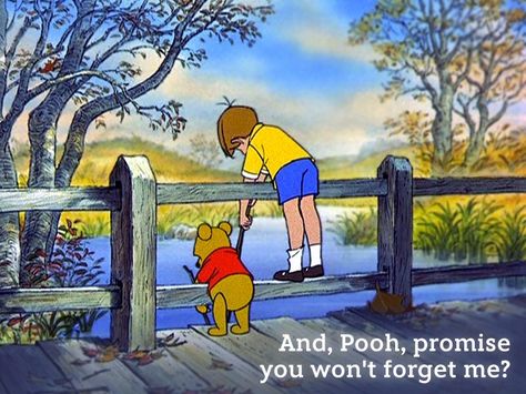 And, Pooh, promise you won't forget me? Frank Thomas, Winnie The Pooh Quotes, Winnie The Pooh Friends, Pooh Quotes, Christopher Robin, Quotes Disney, Pooh Bear, Disney Quotes, Disney Winnie The Pooh