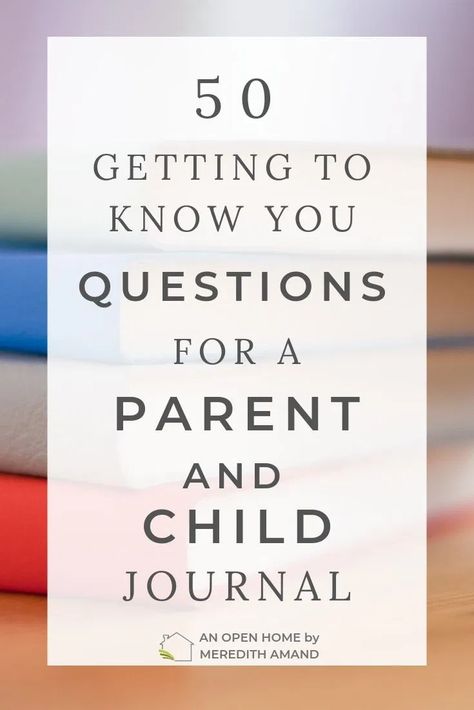 50 Questions for a Parent and Child Journal - An Open Home by Meredith Amand Mom And Me Journal Ideas, Mommy And Me Journal Prompts, Mother Daughter Journal Ideas, Mom And Me Journal, Mommy And Me Journal, Mother Son Journal, Mother Daughter Journal, Parenting Journal, Mother Daughter Activities