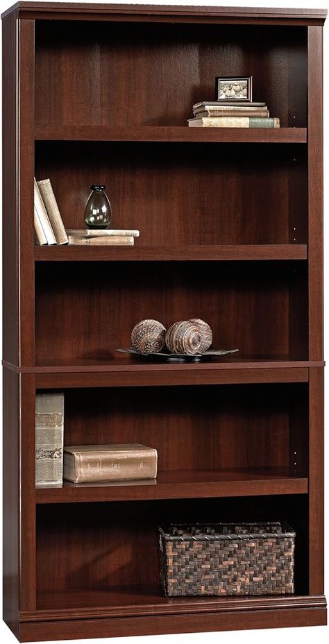 Sauder Miscellaneous Storage 5 Bookcase/Book Shelf, L: 35.28" x W: 13.23" x H: 69.76", Select Cherry finish

#homedesign #homedecor #housedesign #housedecor #room #roomdecor #roomdesign #interior #design #home #house #furniture #decor #bedroom #kitchen #livingroom 5 Shelf Bookcase, Kitchen Craft, Library Furniture, Shelf Bookcase, Computer Room, Standing Shelves, Mdf Frame, Living Room Cabinets, Room Storage