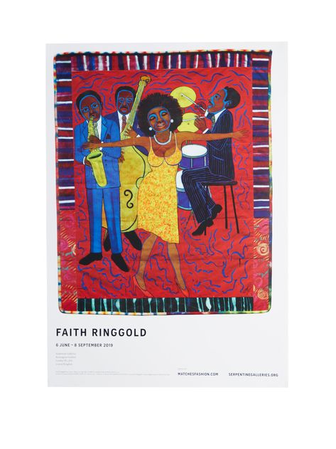 London Celebrates Artist Faith Ringgold’s Black Power – WWD Faith Ringgold Art, Faith Ringgold, Detroit Art, Bel Art, New Museum, Ringe Gold, New York Art, Feminist Art, Exhibition Poster