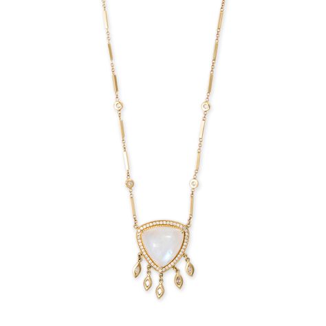 PAVE MOONSTONE TRILLION + 5 MARQUISE DIAMOND SHAKER SMOOTH BAR NECKLAC Diamond Eyes, Gold Diamond Necklace, Moonstone Beads, Diamonds And Gold, Marquise Diamond, Bar Necklace, Yellow Rose, Beaded Chain, Gemstone Necklace