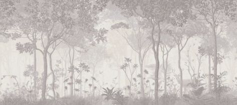 Forest Mural, Wallpaper Project, Foggy Forest, Ancient Tree, Forest Wallpaper, Prepasted Wallpaper, Textured Wallpaper, New Wallpaper, Wall Art Designs