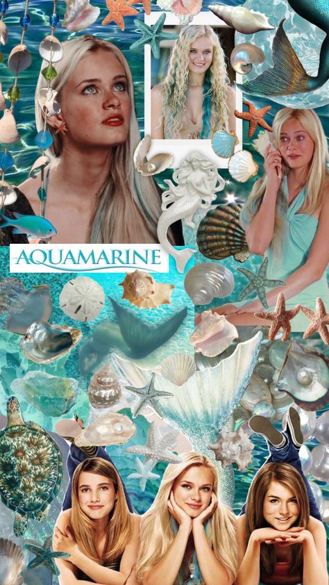 #aquamarine #emmaroberts #y2k #blue #ocean #mermaid #movies Splash Movie, Sorority Social Themes, 90s 2000s Movies, Aquamarine Movie, Summer Movie Night, Sara Paxton, No Ordinary Girl, Mermaid Movies, Joyce Carol Oates