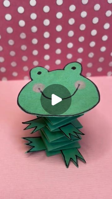 Timm Sevitz on Instagram: "Easy Construction Paper Craft Spring Frog 🐸 🌸  Hop into spring with this adorable construction paper frog kids craft! Perfect for a fun afternoon of creativity with the kids. Get your green construction paper ready along with scissors, glue, and markers. Let your imagination leap as you create your very own springtime frog friend!  This is a fun and easy rainy day frog and toad art project to make when kids are feeling bored. Frog kids art and craft activity idea   #kidscrafts #papercraft #easycraft #kidsactivities #kidsart" Frog Toilet Paper Roll Craft, Frog Paper Craft, Paper Frog, Springtime Crafts For Kids, Frog Crafts For Kids, Frog Craft, Frogs For Kids, Springtime Crafts, Construction Paper Crafts