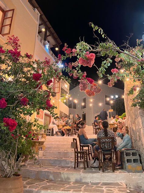 #night #nightout #aesthetic #flowers #greekislands #greece #milos Mediterranean Night Aesthetic, Greece At Night Aesthetic, Parga Greece Aesthetic, Greece Aesthetics Night, Greece Holiday Aesthetic, Greece Night Aesthetic, Milos Greece Aesthetic, Milos Aesthetic, Greece Travel Aesthetic