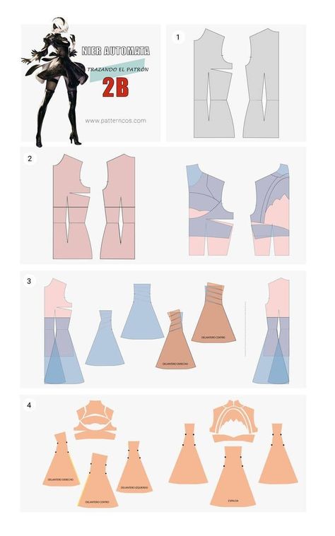 Cosplay Patterns, 2b Cosplay, Your Cosplay, Cosplay Tutorial, Costume Patterns, Marvelous Designer, Cosplay Diy, Cosplay Tips, Nier Automata